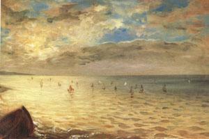 Eugene Delacroix The Sea at Dieppe (mk05) china oil painting image